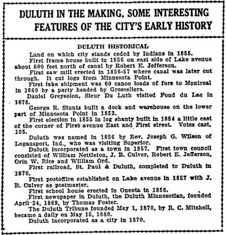 Duluth-Early-History