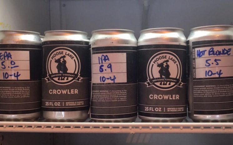 Moose Lake Brewing crowlers