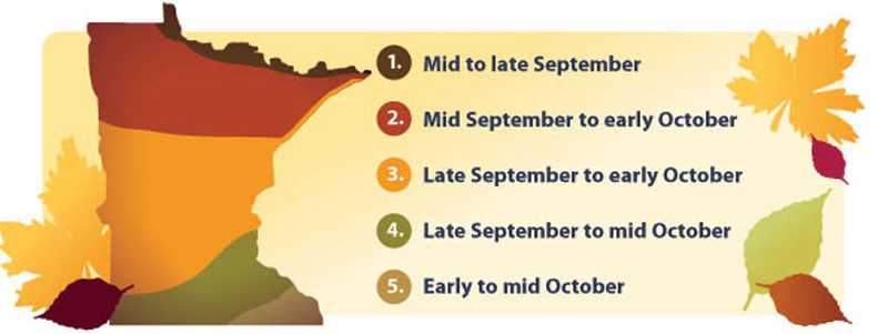Duluth Peak Fall Colors Map