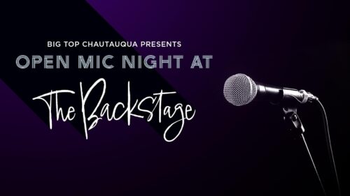 The backstage open mic