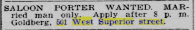 4 Saloon porter wanted